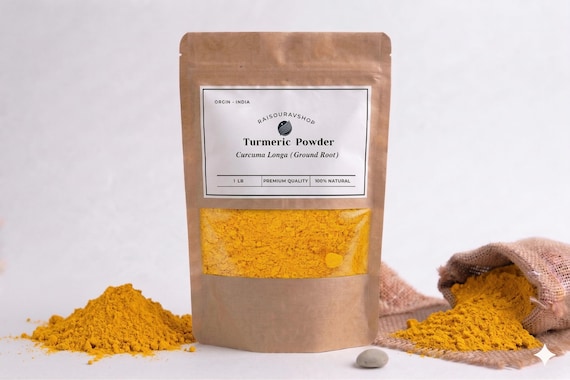 Organic Turmeric Root Powder | 100% Pure Curcuma Longa | Natural Golden Spice for Cooking & Wellness
