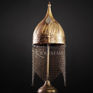 Ottoman Helmet, Handmade Helmet,  Home Office Decoration, History Gift, Birthday Gift, Armor Helmet, Body Armor Helmet