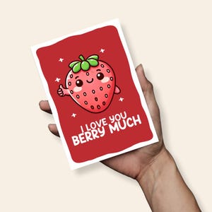 Carte d'anniversaire Je t'aime beaucoup, jolie carte de jeu de mots, carte A6, carte d'anniversaire, carte d'anniversaire pour femme mari, carte de petit garçon, Saint-Valentin