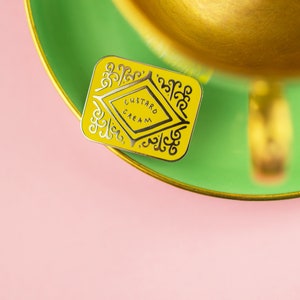 Custard Cream Biscuit Enamel Pin image 4