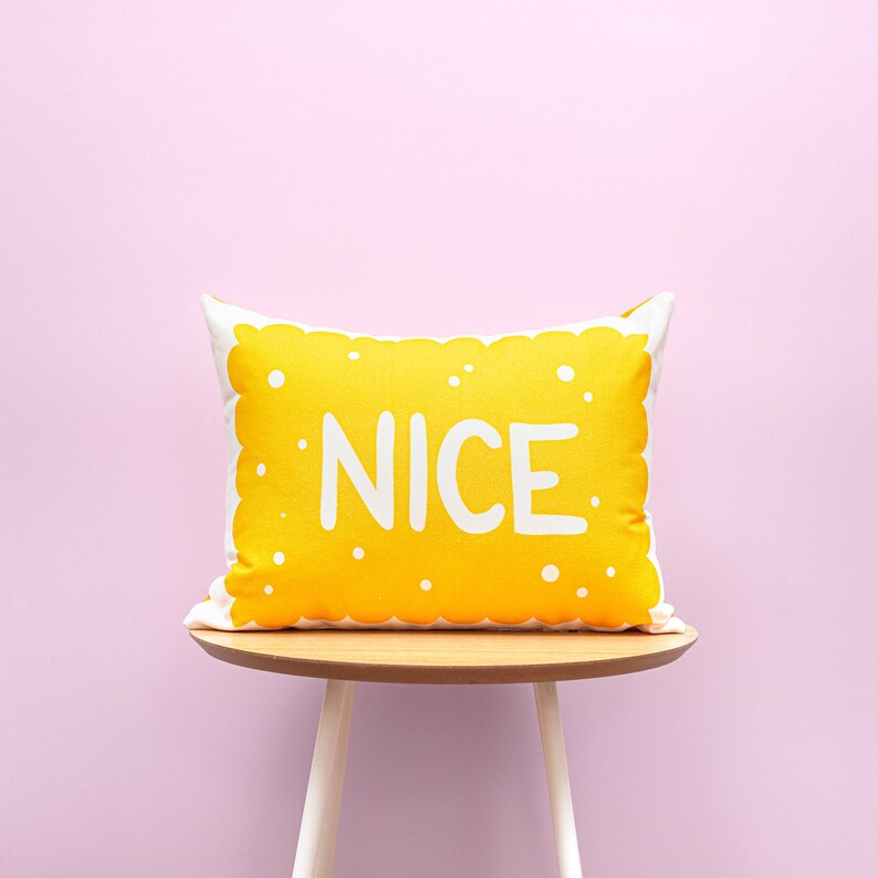 Nice Biscuit Printed Cushion / Cookie Pillow image 3