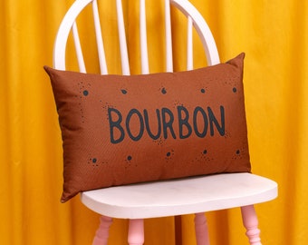 Bourbon Biscuit Printed Cushion / Biscuit Cushion - Cookie Pillow