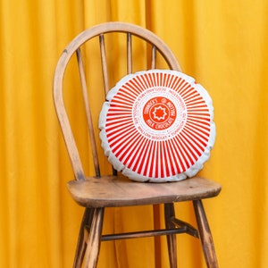 Tunnock's Teacake Printed Cushion / Biscuit Cushion - Cookie Pillow - Marshmallow Pillow