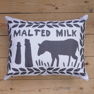 Monochrome Malted Milk Biscuit Cushion image 1