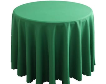 Custom Round Logo Tablecloth – Printed Trade Show Table Cover – Personalized Event Booth Display