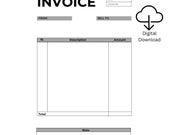 Simple Printable Invoice