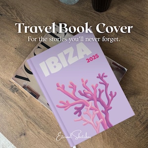 Ibiza Travel Photo Book Template Canva | Coastal Digital Album, Printable Memory Book, Assouline Style, Editable, Instant Download