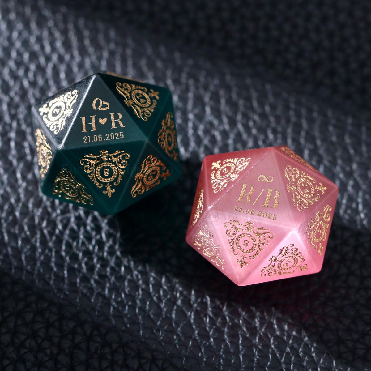 Custom Wedding Dice - Personalized DND Dice, Crystal Dice, Custom D20, Couple Gift, Dungeons and Dragons, Wedding Gifts - Etsy