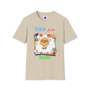 Teacher T-Shirt |  Love Inspire Shirt | Teacher Gift |  Back to School Teacher Tee | Teacher Outfit | Education Shirt for Women and Men