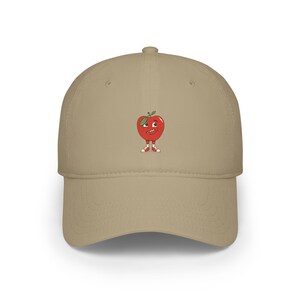 Cute Fruit Red Baseball Cap - Fun Cap for Summer, Gifts for Fruit Lovers, Casual Style Hat, Outdoor Adventures, Unique Cap