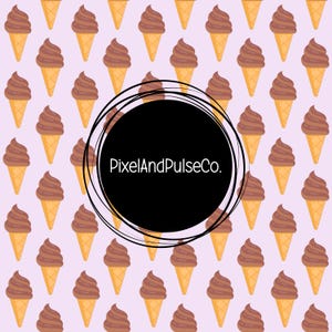 Ice cream cone seamless Pattern, Seamless File for Fabric Sublimation, Repeat Design, Seamless File, Digital Paper Surface Pattern wallpaper