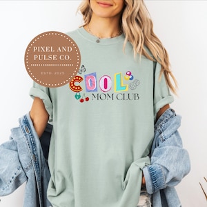 Cool Mom Club PNG, Cool Mom, Maman à télécharger, Cool Mom à télécharger, Maman PNG, téléchargement personnalisé pour maman, lettres de magazines, style vintage, tendance png