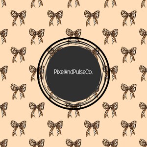 Padrão de laços de leopardo sem costura, arquivo sem costura para sublimação de tecido, design repetido, arquivo sem costura, papel digital, padrão de superfície, papel de parede