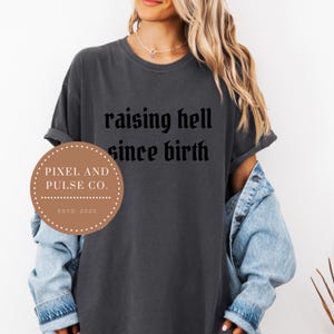 C'est l'enfer depuis la naissance png, fichier pour sublimation, dtf, png drôle, sarcasme, couleurs réconfortantes, pour elle, dérangé, humour noir png thumbnail