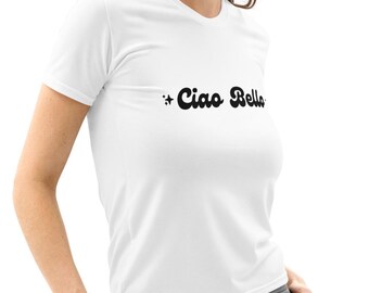Camiseta de algodão italiano Ciao Bello