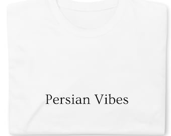 Camiseta unissex de manga curta Persian Vibes, presente iraniano