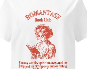 Romantasy Book Club - Women’s organic ribbed neck t-shirt - Faerie Dragon Romance top