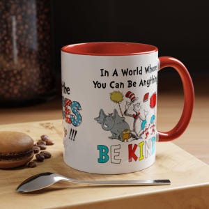 Kaffeetasse, Dr. Suess Zitat Teetasse, Geschenk für Buchliebhaber, Inspirationstasse, Lehrer Wertschätzung, Alphabetisierung Enthusiast Geschenk