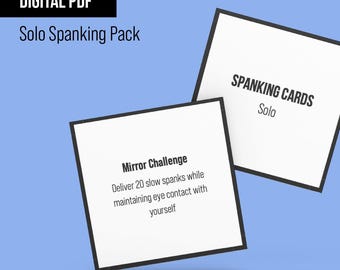 DIGITAL: Tarjetas de castigo de azotes en solitario - 10 castigos de azotes, juego de cartas Kinky Impact, autodisciplina