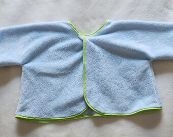 Newborn to 3 months Fleece Sweater Jacket with snap closure/gift/babyshower