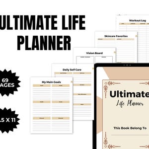 Ultimate Life Planner |  Life planner | Ultimate planner | Notion template | Digital planner | Notion life planner | Notion planner