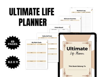 Ultimate Life Planner |  Life planner | Ultimate planner | Notion template | Digital planner | Notion life planner | Notion planner