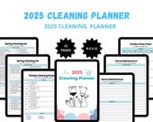 2025 Cleaning Planner | home cleaning bundle | deep clean checklist | House Cleaning | Cleaning Checklist | productivity planner | Gift