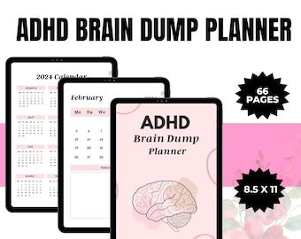 ADHD Brain Dump Planner | Productivity Planner Adhd to do list | Thoughts Organizer | ADHD Daily Planner | Adhd planner adult