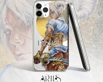Zodiac Personalised Clear Case for iPhone® Aries Woman Warrior