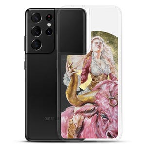 Zodiac Taurus Woman Warrior Clear Case for Samsung® Personalised Gift for Her