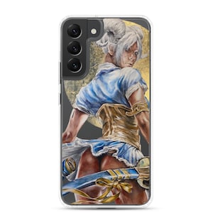 Personalised Woman Warrior Clear Case for Samsung® Zodiac Aries Gift for Her