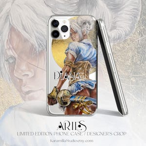 Zodiac Personalised Clear Case for iPhone® Aries Woman Warrior