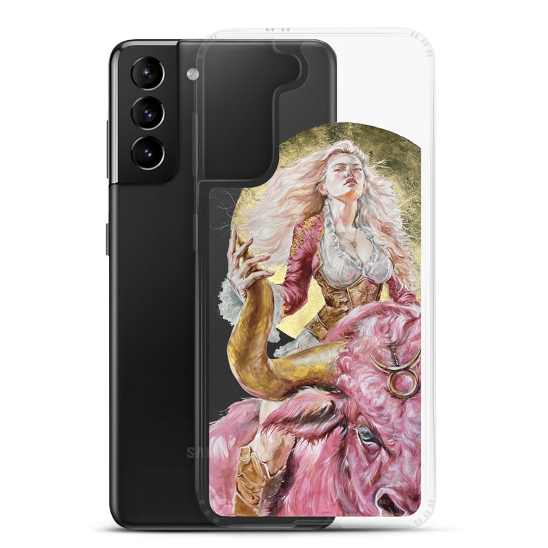 Zodiac Taurus Woman Warrior Clear Case for Samsung® Personalised Gift for Her