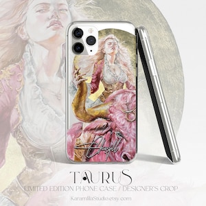 Zodiac Taurus Clear Case for iPhone® Personalised Gift for Her