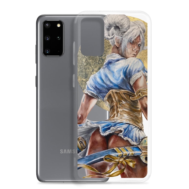 Personalised Woman Warrior Clear Case for Samsung® Zodiac Aries Gift for Her