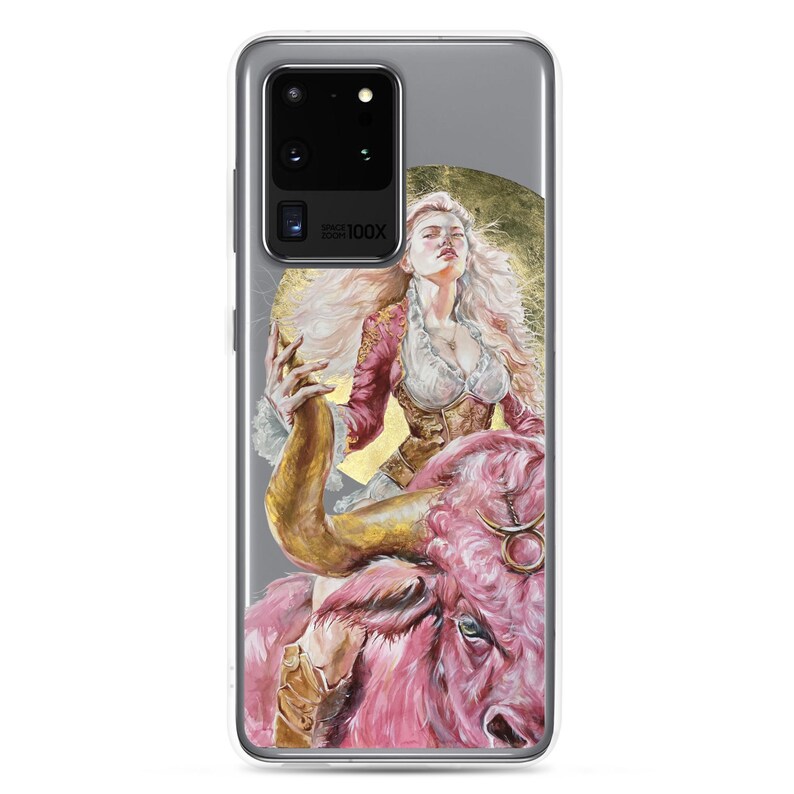 Zodiac Taurus Woman Warrior Clear Case for Samsung® Personalised Gift for Her