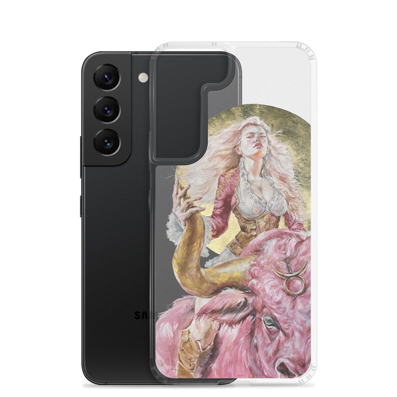 Zodiac Taurus Woman Warrior Clear Case for Samsung® Personalised Gift for Her