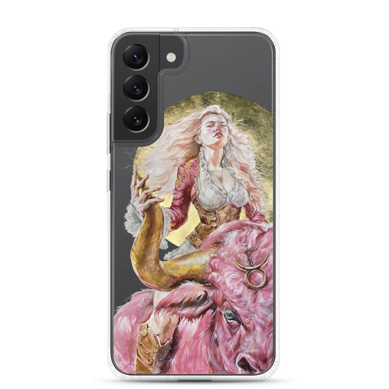 Zodiac Taurus Woman Warrior Clear Case for Samsung® Personalised Gift for Her