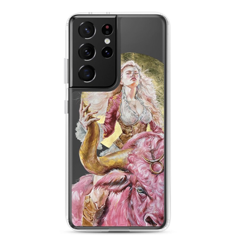 Zodiac Taurus Woman Warrior Clear Case for Samsung® Personalised Gift for Her