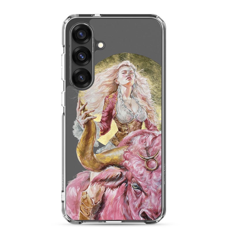 Zodiac Taurus Woman Warrior Clear Case for Samsung® Personalised Gift for Her