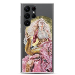 Zodiac Taurus Woman Warrior Clear Case for Samsung® Personalised Gift for Her