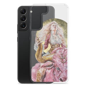 Zodiac Taurus Woman Warrior Clear Case for Samsung® Personalised Gift for Her