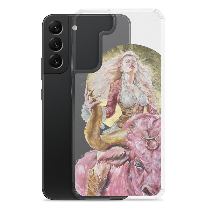 Zodiac Taurus Woman Warrior Clear Case for Samsung® Personalised Gift for Her