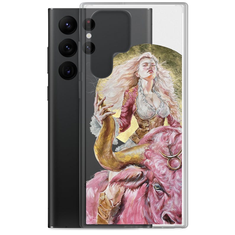 Zodiac Taurus Woman Warrior Clear Case for Samsung® Personalised Gift for Her