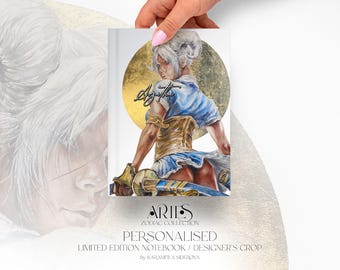 Personalised Zodiac Woman Gift Customised Aries Hardcover Journal