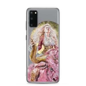 Zodiac Taurus Woman Warrior Clear Case for Samsung® Personalised Gift for Her