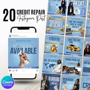 Credit Repair Instagram Post,Credit Repair Social Media Template,Credit Repair Template,Diy Credit Repair,Credit Repair Flyer,Canva Template