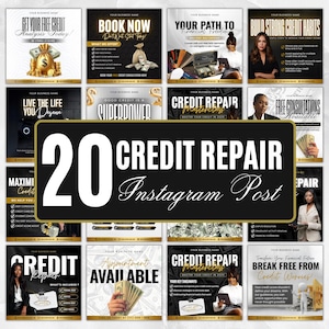 Credit Repair Instagram Post,Credit Repair Social Media Template,Credit Repair Template,Diy Credit Repair,Credit Repair Flyer,Canva Template