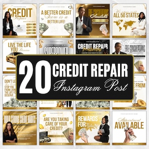 Credit Repair Instagram Post,Credit Repair Social Media Template,Credit Repair Template,Diy Credit Repair,Credit Repair Flyer,Canva Template