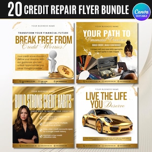 Credit Repair Instagram Post,Credit Repair Social Media Template,Credit Repair Template,Diy Credit Repair,Credit Repair Flyer,Canva Template